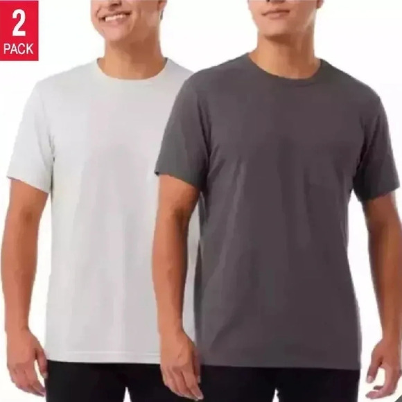32 Degrees Men's 2-Pack Chest Pocket Relaxed Fit Cotton Tee - Picture 1 of 10